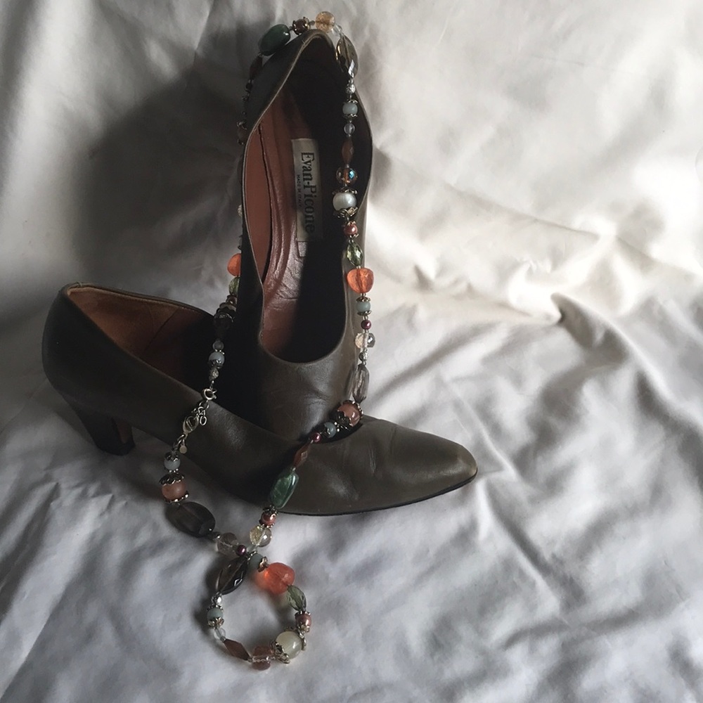 Olive green heel